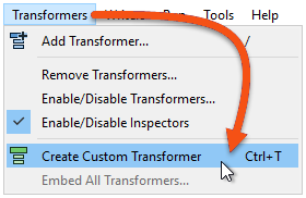 Transformers > Create Custom Transformer